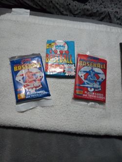 Baseball Trading Card Package. (1988+89+90=#3 Package Never Been Open I Have Boxes Seal Never Been Open