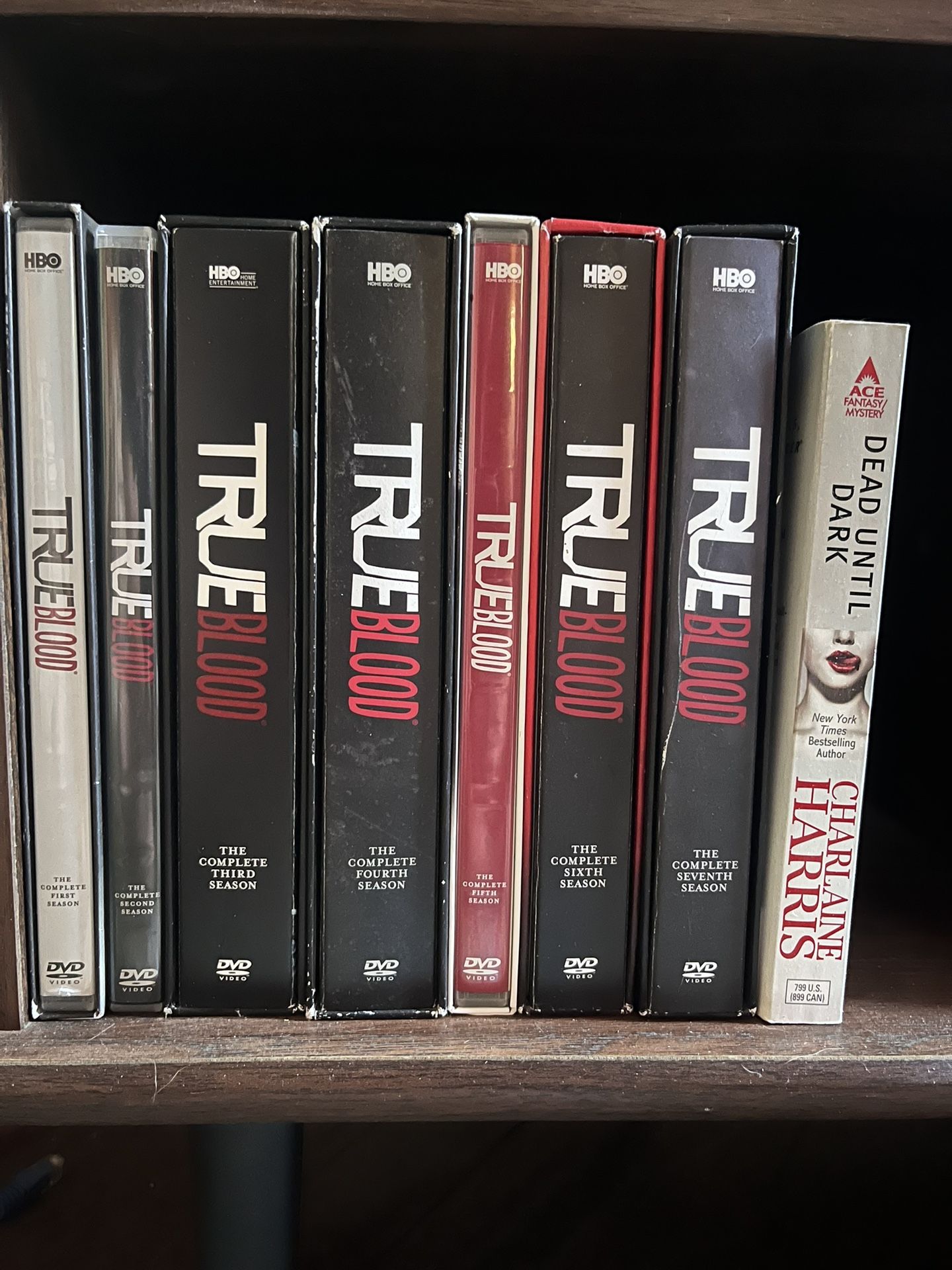 True Blood Complete 7 Season DVD Collection & the Dead Until Dark book