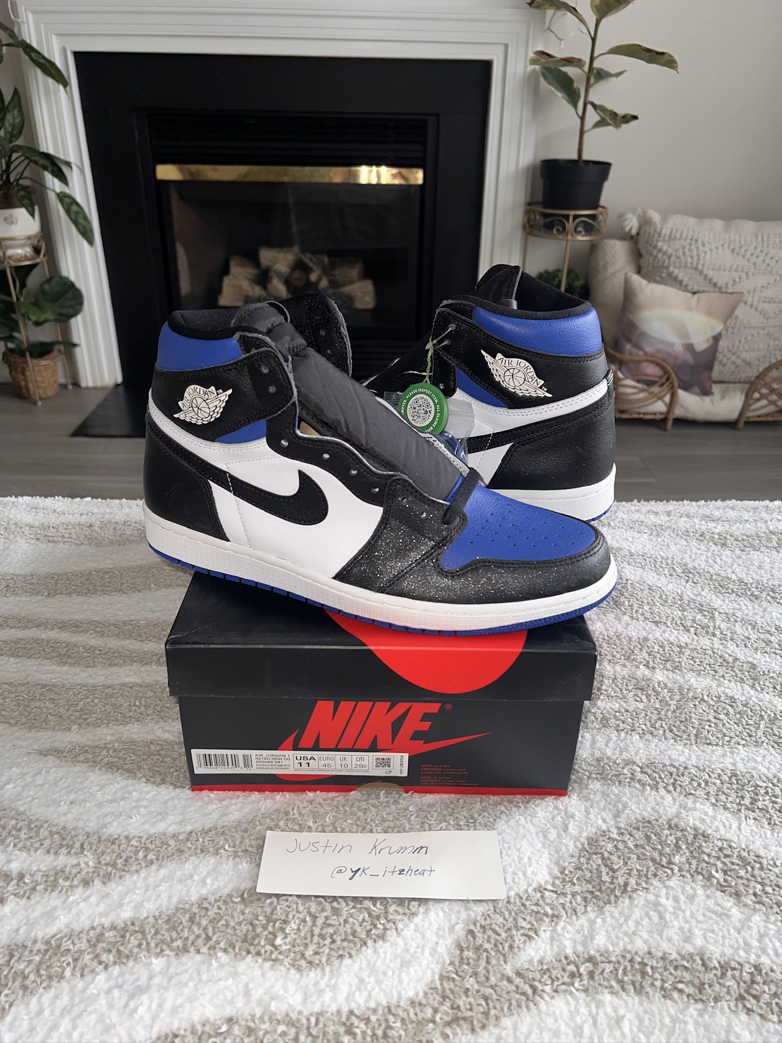 Jordan 1 Royal Toe / size 11 / DS