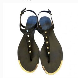 New  Studded Black Sandals 