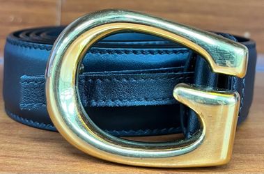 Gucci Black Leather Belt