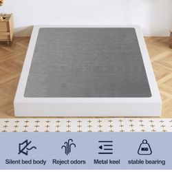 Twin Box Spring, Metal Frame Mattress Foundation with Fabric Cover, 7” Height. Russell/Boulder Area.