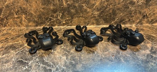 Lego black Octopus Figurines Set of 3