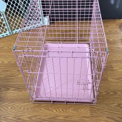 Pink Steel Pet Cage