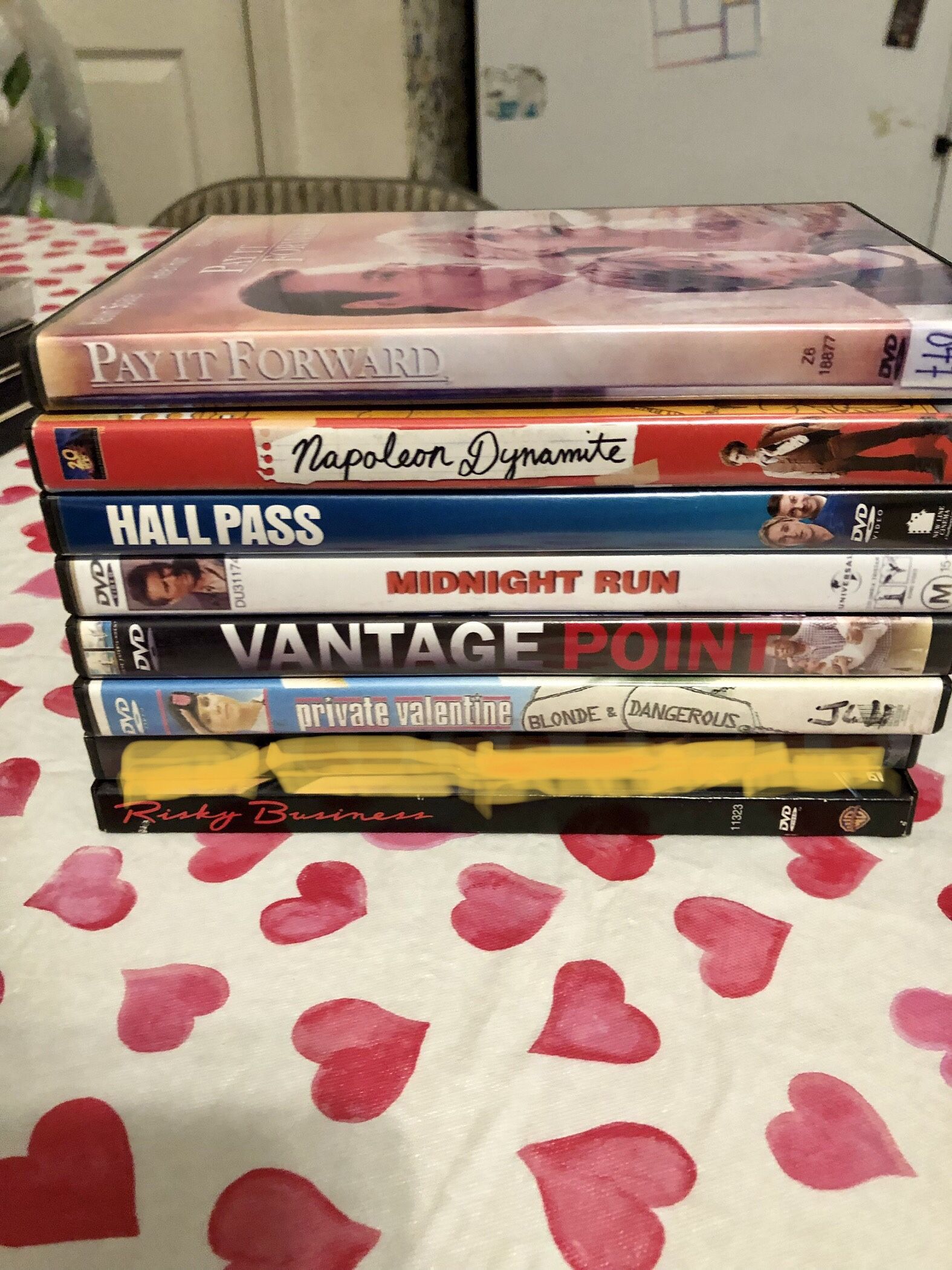 7 DVDS   $1. Ea 