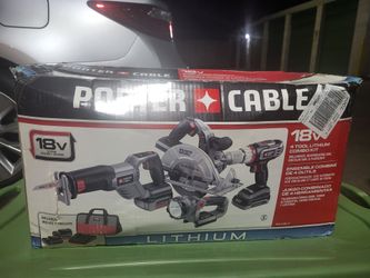Porter‑Cable 4‑Tool Lithium Combo Kit – 18V – NEW (Open Box)