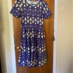 Blue Lularoe Dress- Size Small