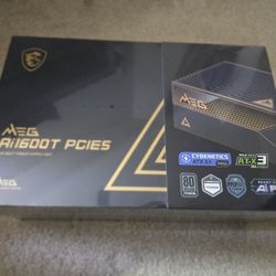 MSI MEG Ai1600T PCIE5 power supply unit (PSU)