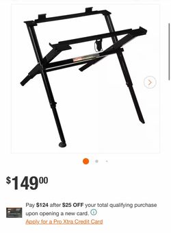 Milwaukee table saw stand