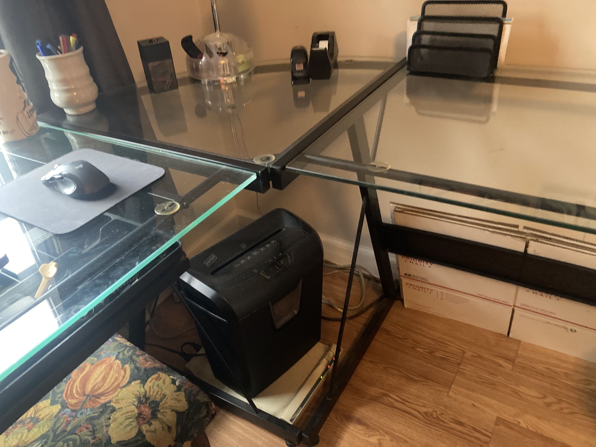 Glass Desk
