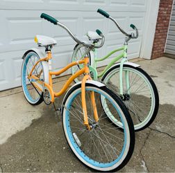 Pair of Huffy Cranbrook Cruiser Bicycles