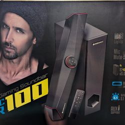 Virtual 5.1 and 3D  Surround Sound mode 100-120W RMS Soundbar with Subwoofer, RGB LED