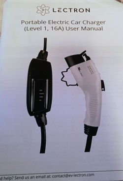 Lectron Portable Electric Car Charger (Level 1, 16A)