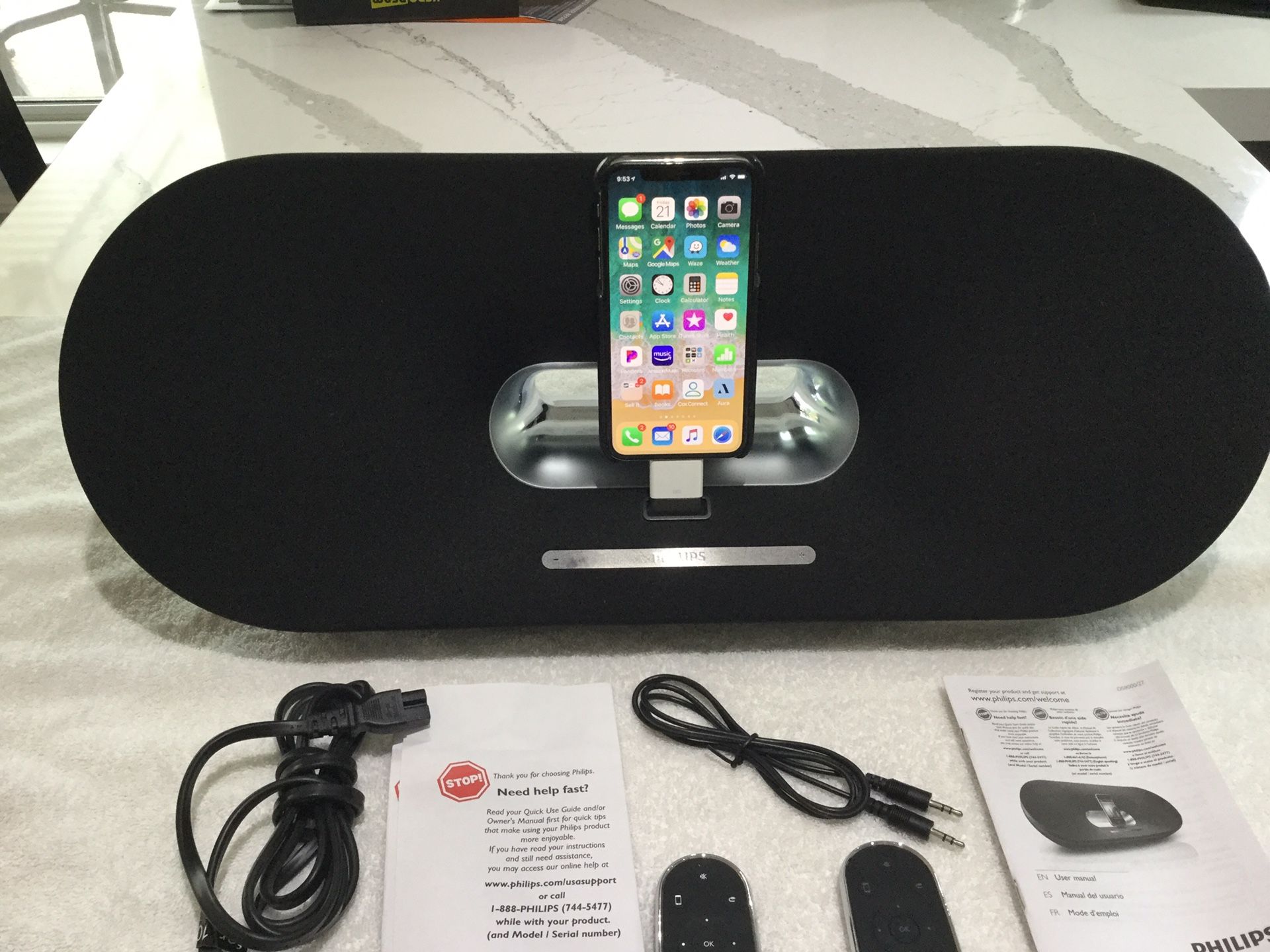 Fidelio Primo Philips Ds9000 Philips Woox Philips DS9/10 IPod Docking  Station Speaker Music