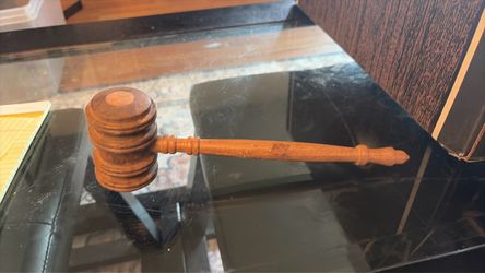 Wooden gravel or ceremonial auctioneer mallet
