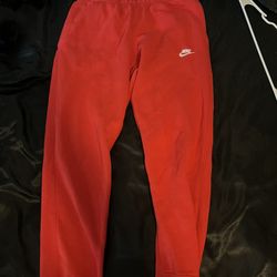 Red Nike Sweatpants