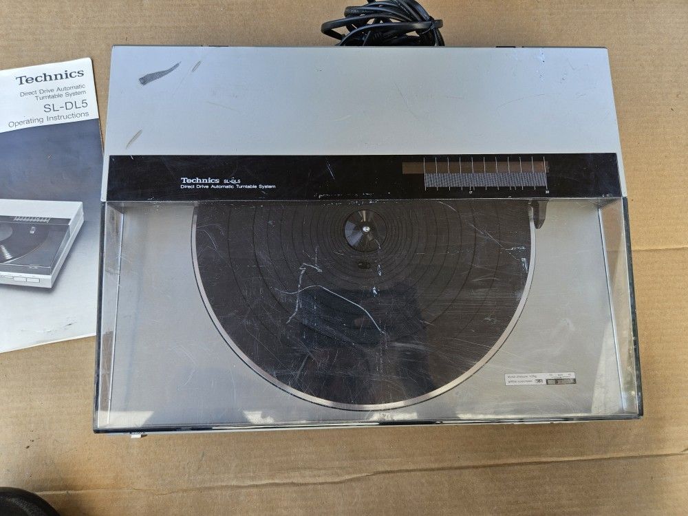 Technics Sl-dl5 Turntable Record Player Vintage