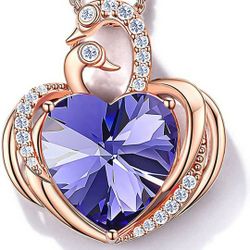 Brand New - 18k Gold Plated Birthstone Necklace (Dec)