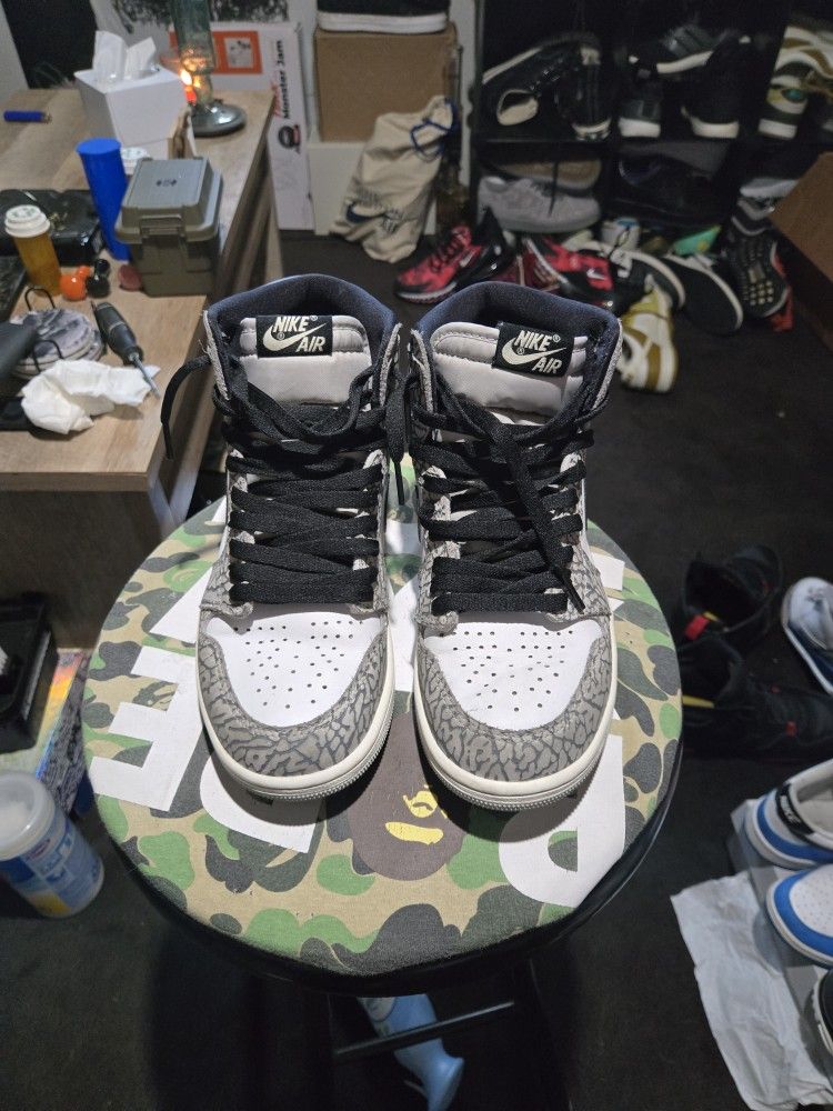 Nike Air Jordan Retro High OG 'White Cement' Size Men's Size