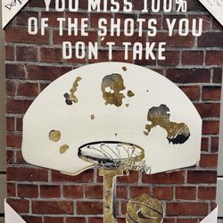 Basketball Motivational Canvas - New 16” x 20”