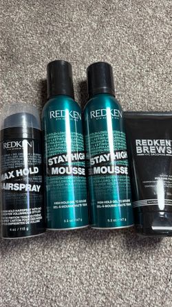Redken Styling Bundle – Mousse, Hairspray & Brews Paste