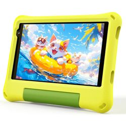 NEW Android 14 Kids Tablet 8 Inch Tablet for Kids Octa-Core 8GB+64GB Toddler Tablet with EVA Case Child Learning Tablet with YouTube, WiFi 6, Parental