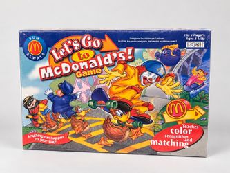 Vintage 2001 Lets Go to McDonalds Board Game McDonaldland Collectible