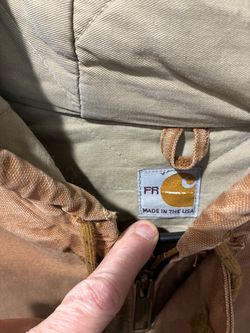 Carhartt FR large hooded jacket