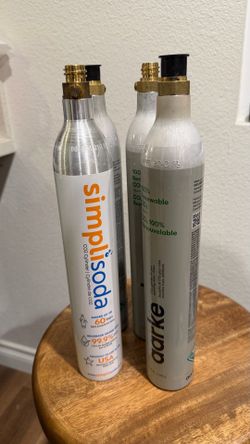 EMPTY 60L CO2 Canister Cylinders - Compatible w/Sodastream, Ninja, Philips, Aarke