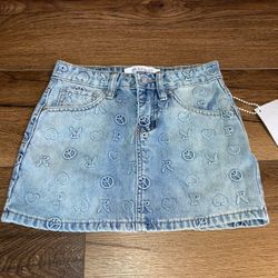 Playboy Women’s Denim Skirt New With Tags Size 00