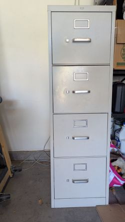 HON 4 Drawer Vertical File Cabinet Metal Steel