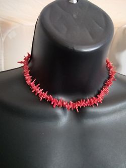 Authentic Red coral necklace