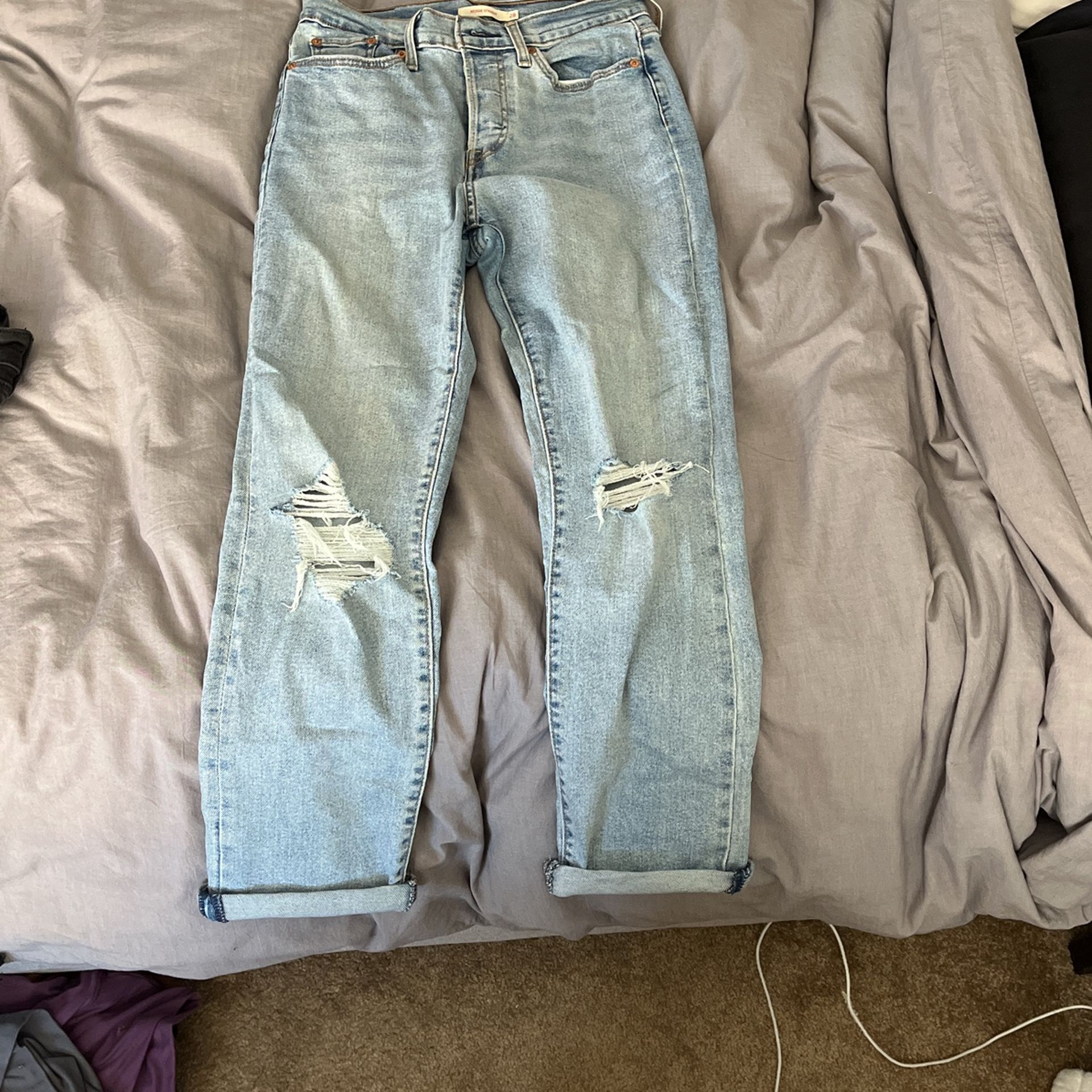 Levi Wedgie Straight Jeans