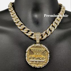   Last Supper Pendant & ICED Tennis 24" Chain Men HipHop Jewelry Necklace