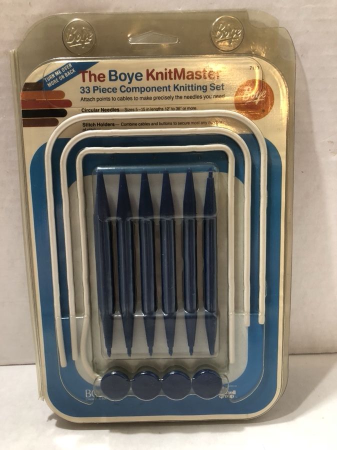 NEW The Boye KnitMaster 33 piece component knitting set