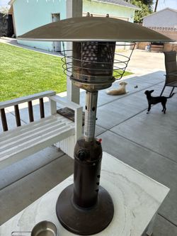 Two Uline table top patio heaters