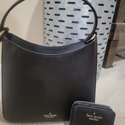 Black Kate Spade Purse And Wallet