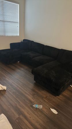 X-Large Black Sofa