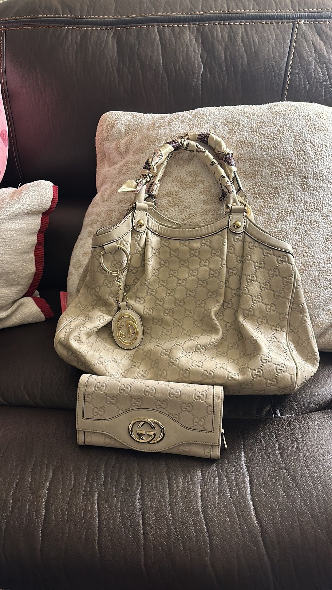 Authentic Vintage Gucci Bag With Matching Wallet