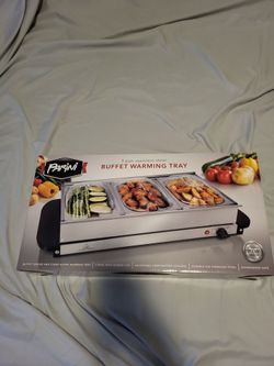 3 compartment buffet warming tray