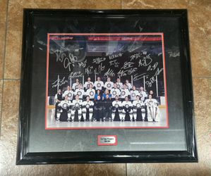 Las Vegas Wranglers Autograph Framed Team photo