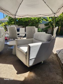 Swivel Round Accent chairs Sofa Lounge Armchair for Livingroom
