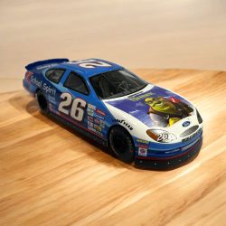 NASCAR Ford Taurus, Jimmy Spencer #26 Shrek Racing Champions, 1/24th Diecast Car