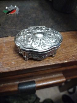 Silver Jewelry Container