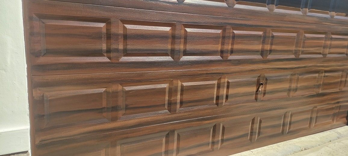 Garage Doors Paint Wood Grain Faux