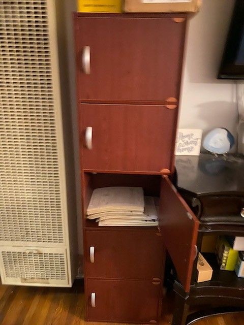 Three Wooden Cabinets