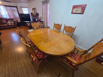 DINNING TABLE SET FOR 6/MESA DE COMEDOR