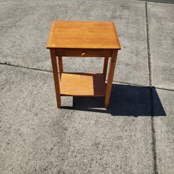 Small End Table With Drawer
