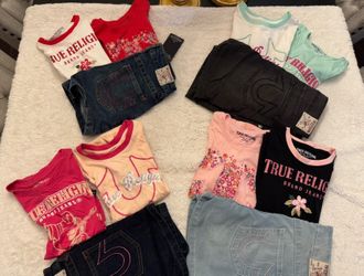 Kids girls 7/8,10/12,14 True Religion outfit set