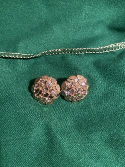 10k Gold Nugget Earrings 